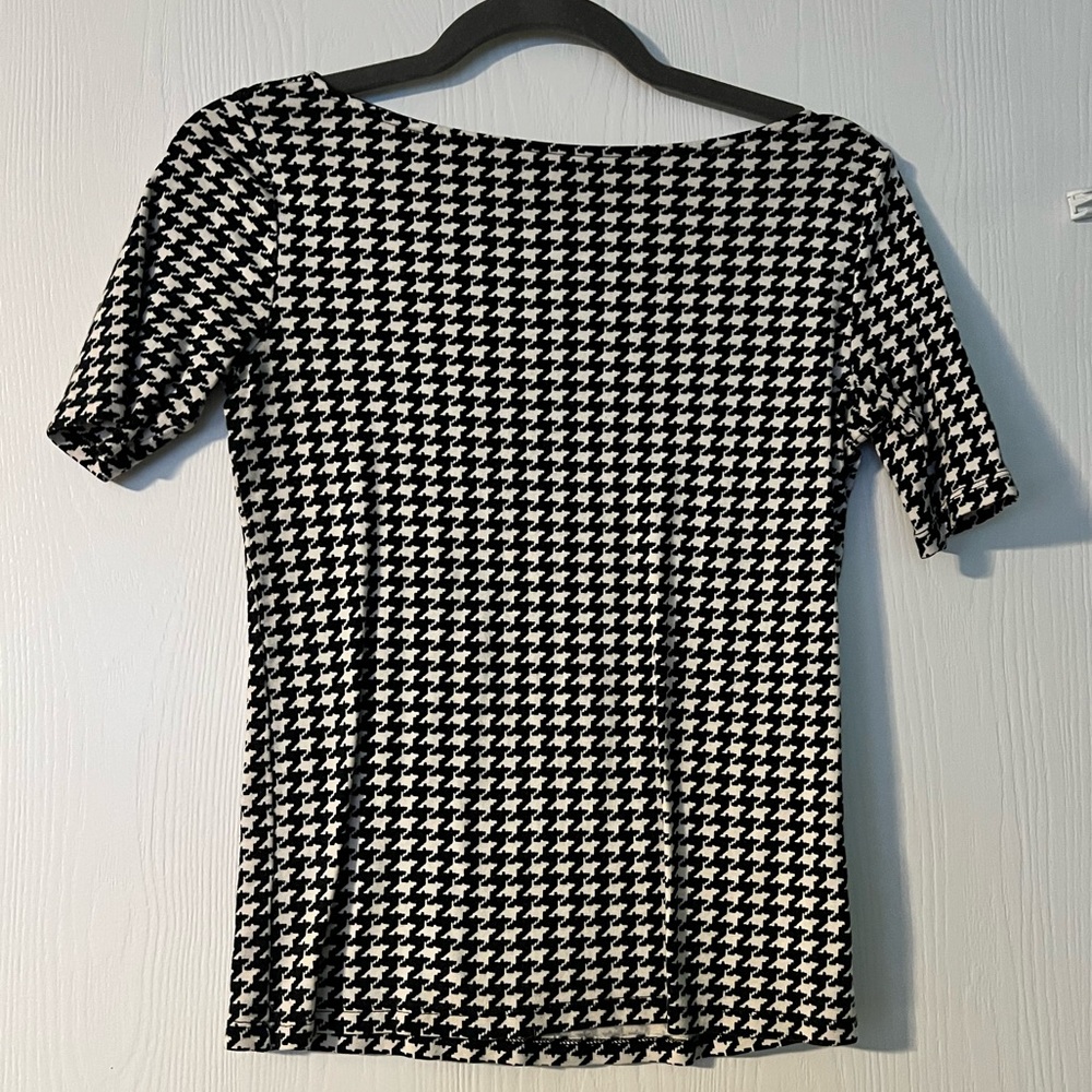 Houndstooth printed shirt